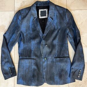 Kelly Wearstler Blue and Black Blazer